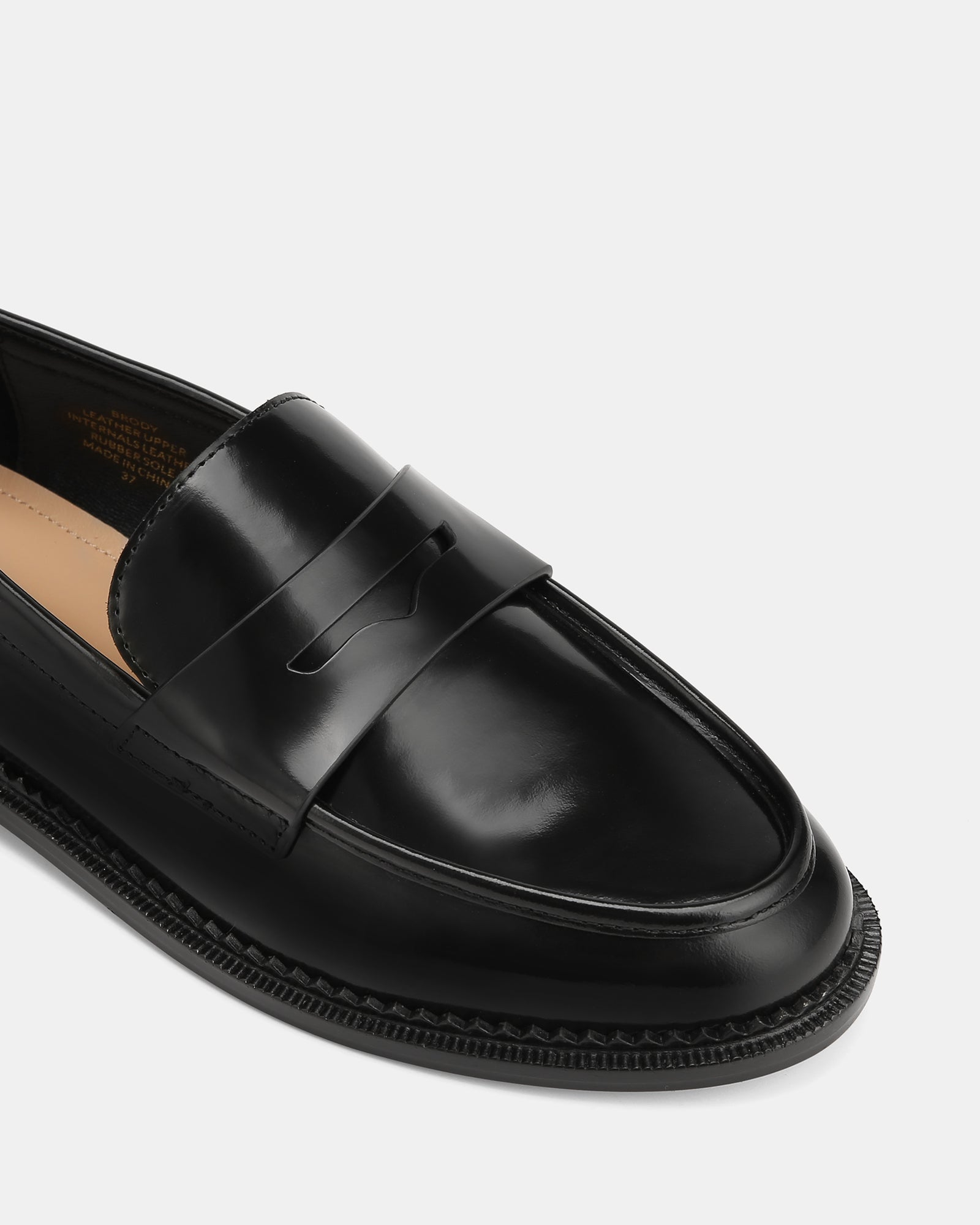 Brody Black Leather Loafer