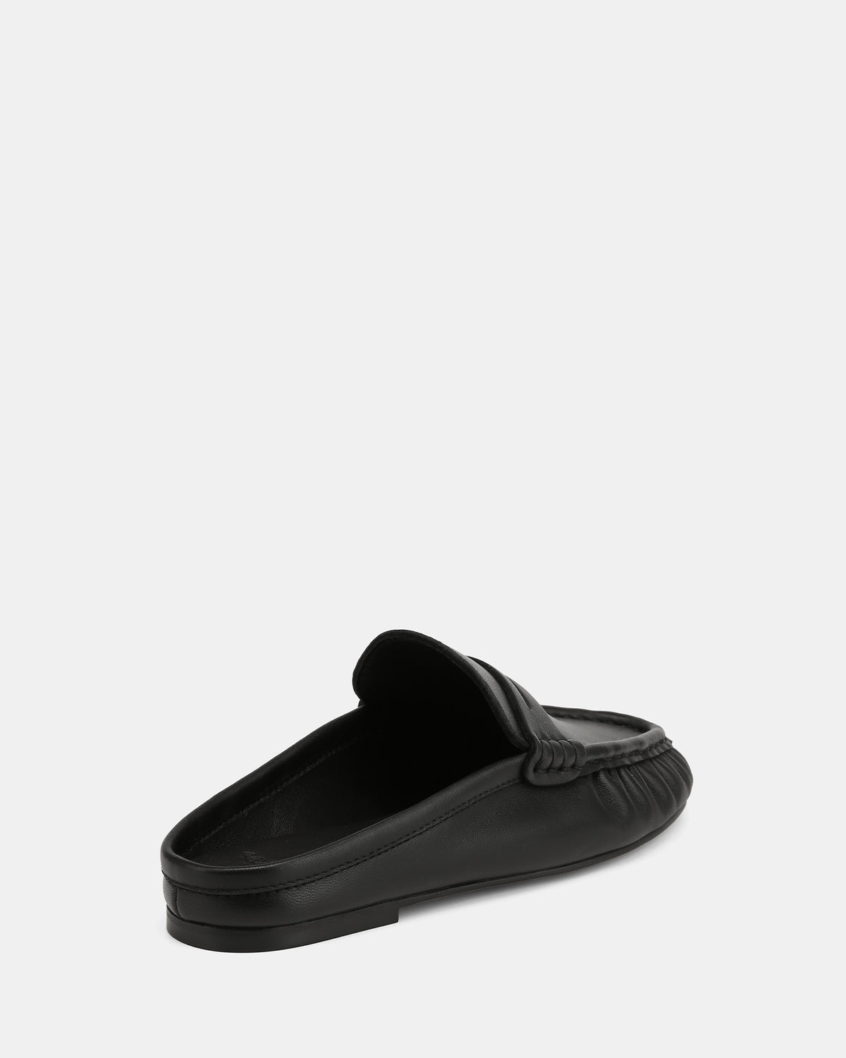 Bronn Black Leather Flats