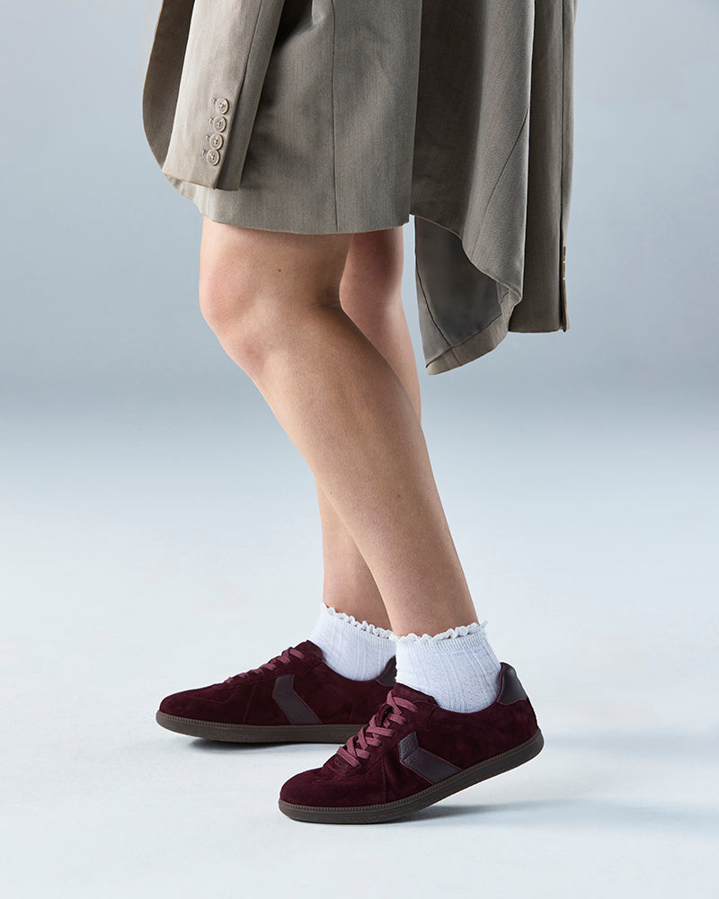 Blaze Raisin Suede Leather Sneaker