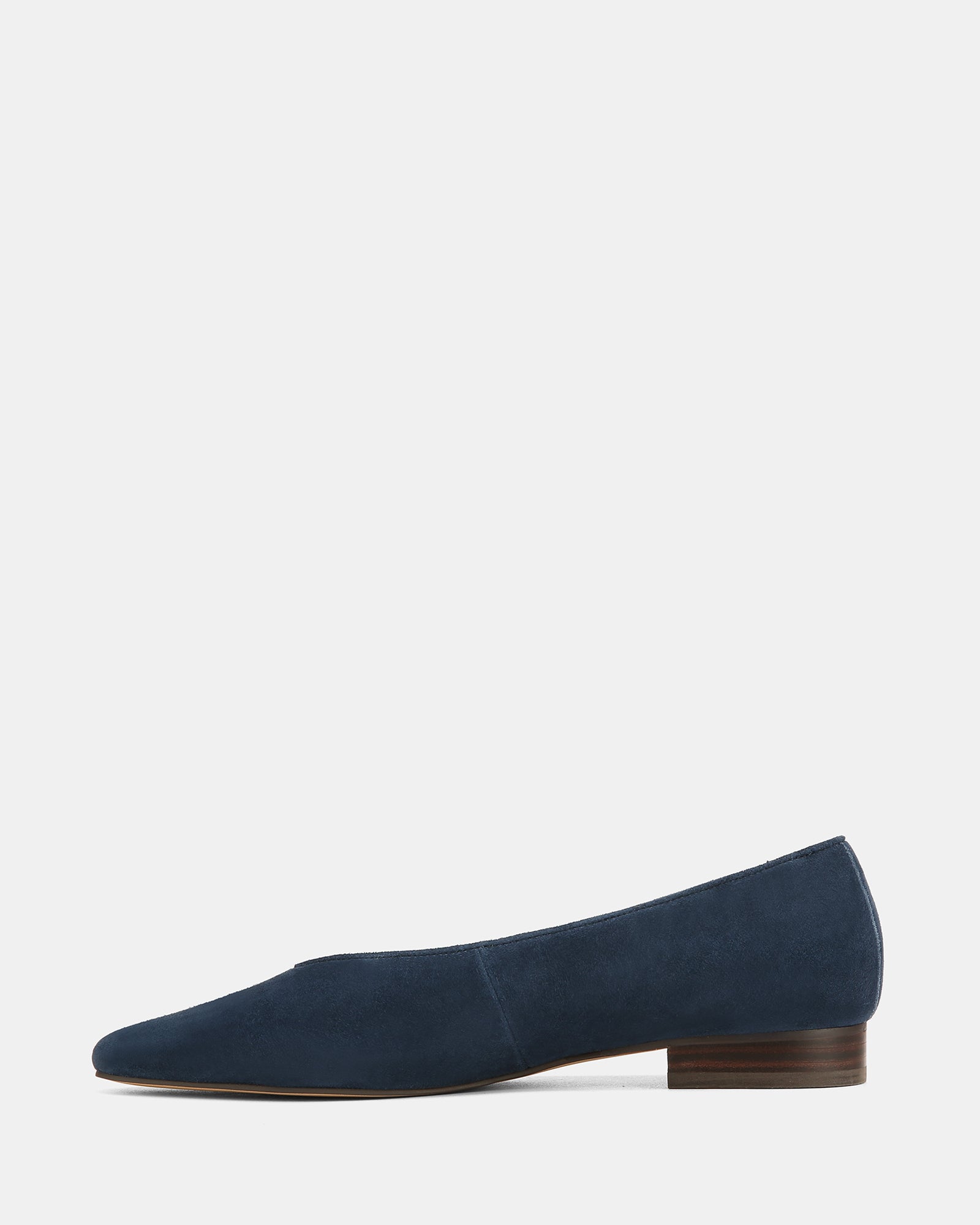 Calio Navy Suede Leather Ballet Flat
