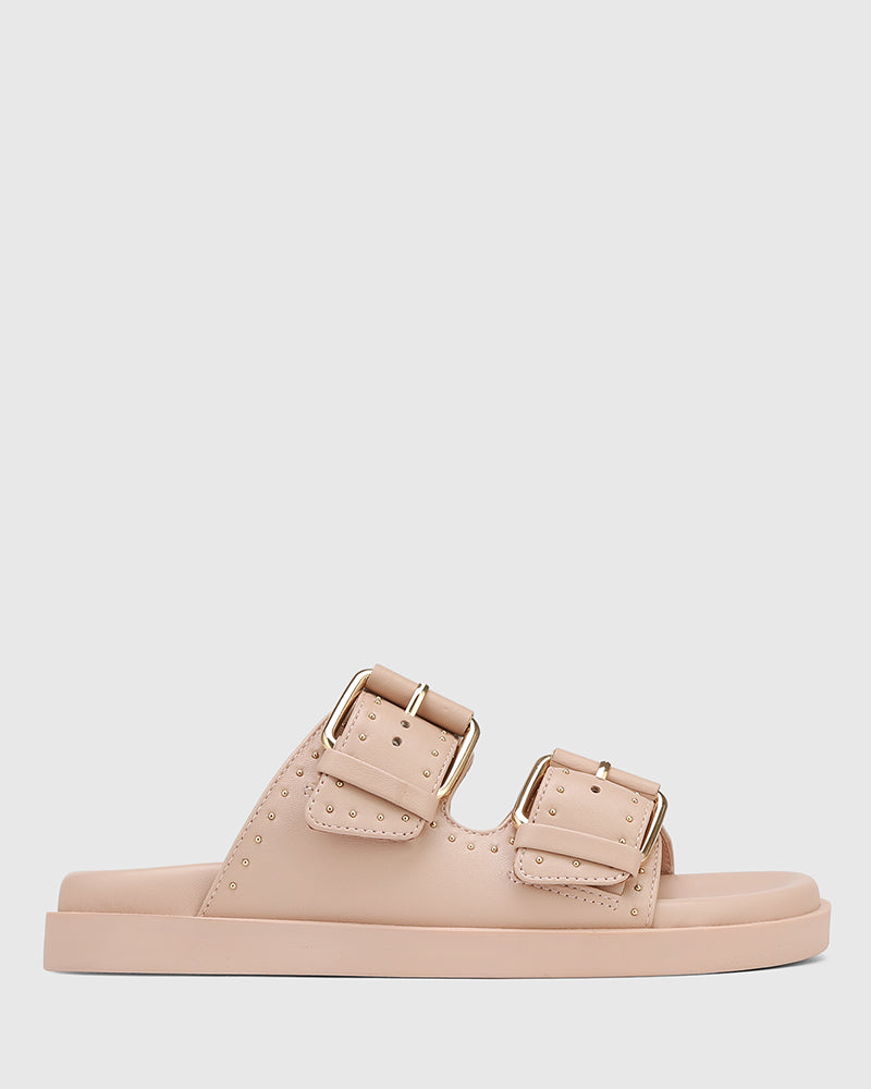 Caprice Ballet Pink Leather Flatform