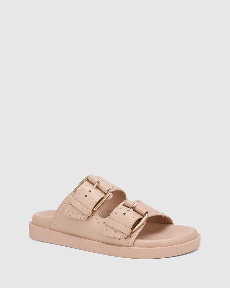 Caprice Ballet Pink Leather Flatform