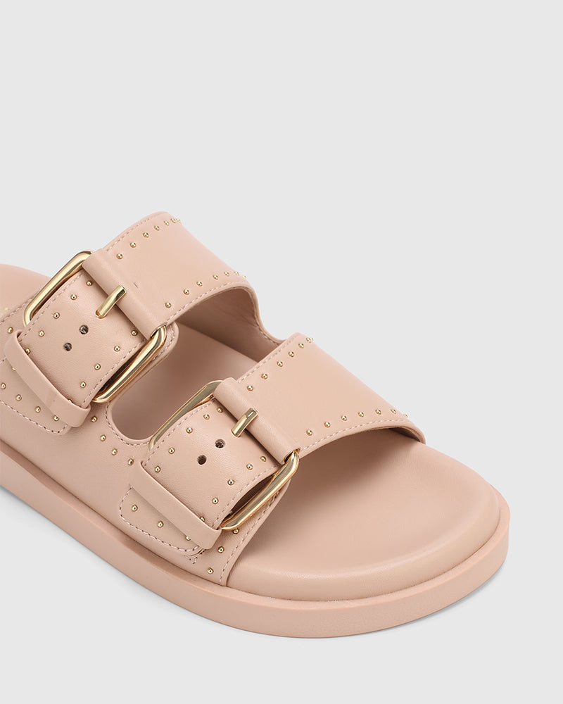 Caprice Ballet Pink Leather Flatform