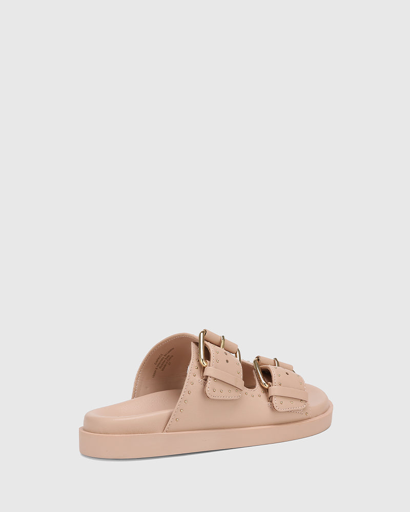 Caprice Ballet Pink Leather Flatform