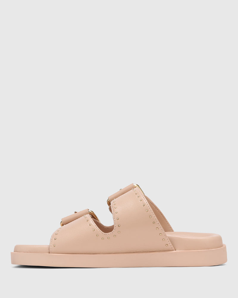 Caprice Ballet Pink Leather Flatform