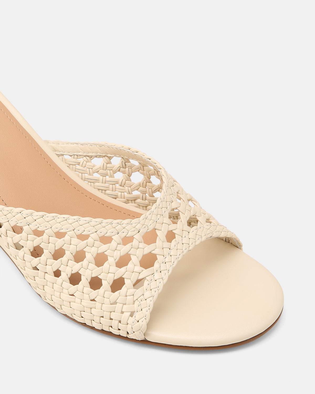 CAROLINA WEDGES VINTAGE IVORY WOVEN LEATHER