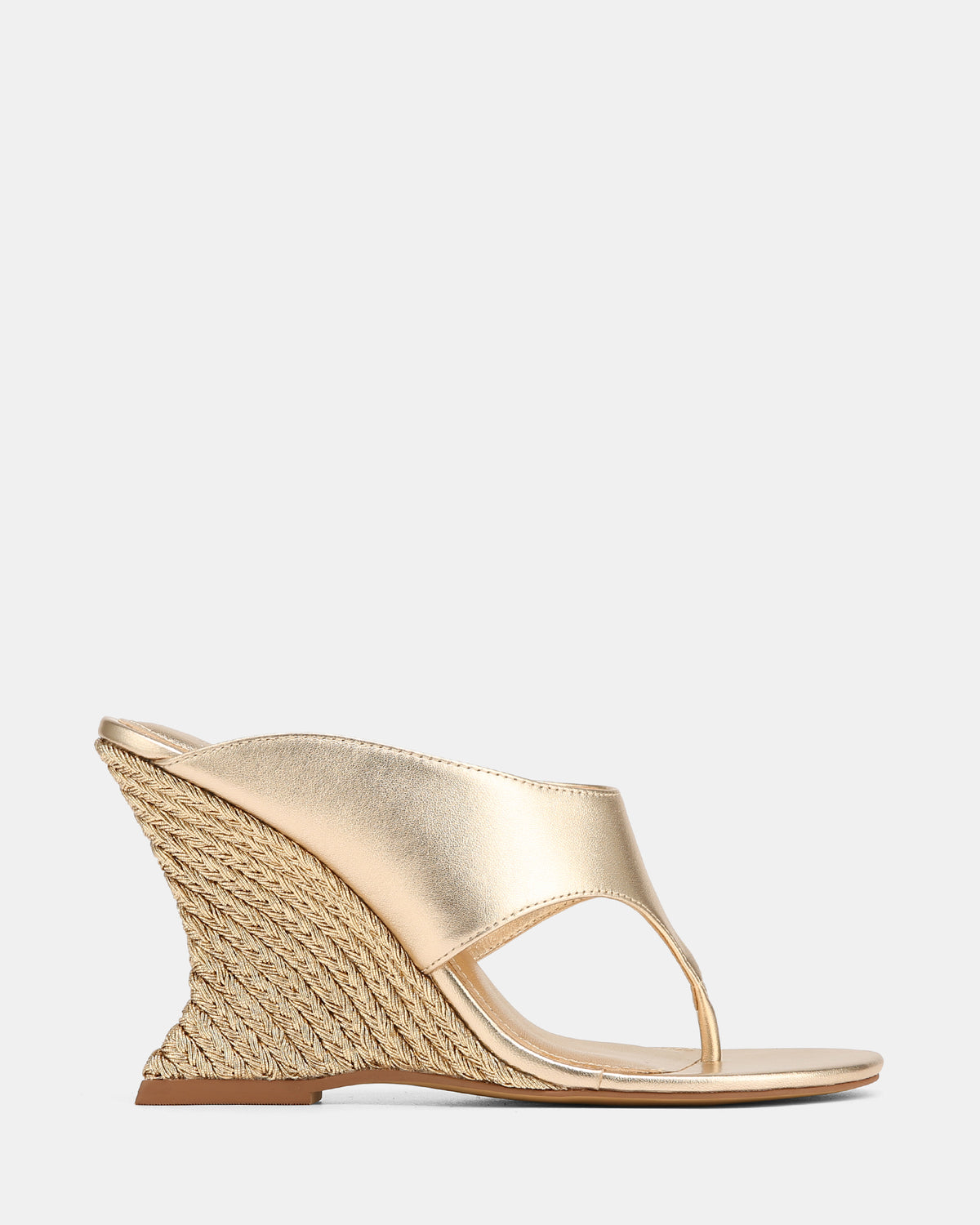 VIOLET WEDGES CHAMPAGNE LEATHER