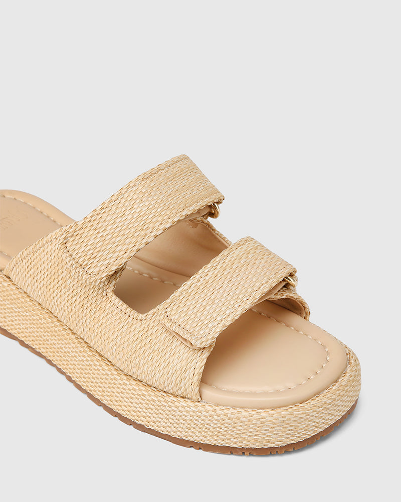 Codi Natural Woven Textile Flatform