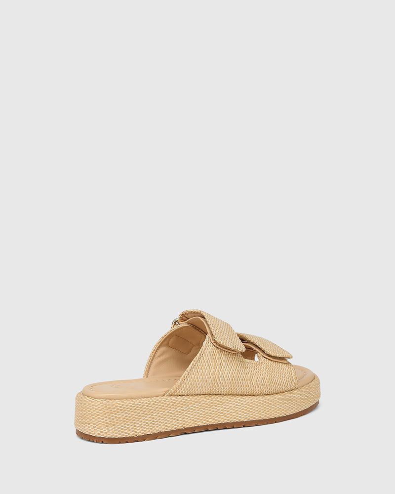 Codi Natural Woven Textile Flatform