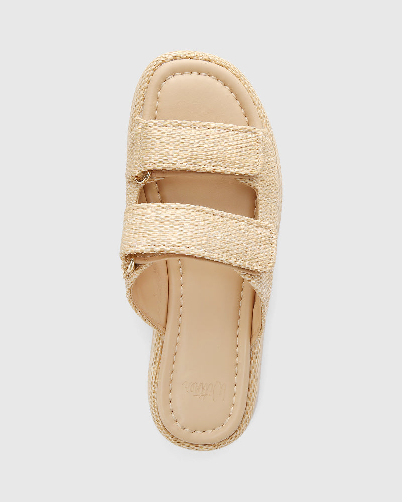 Codi Natural Woven Textile Flatform