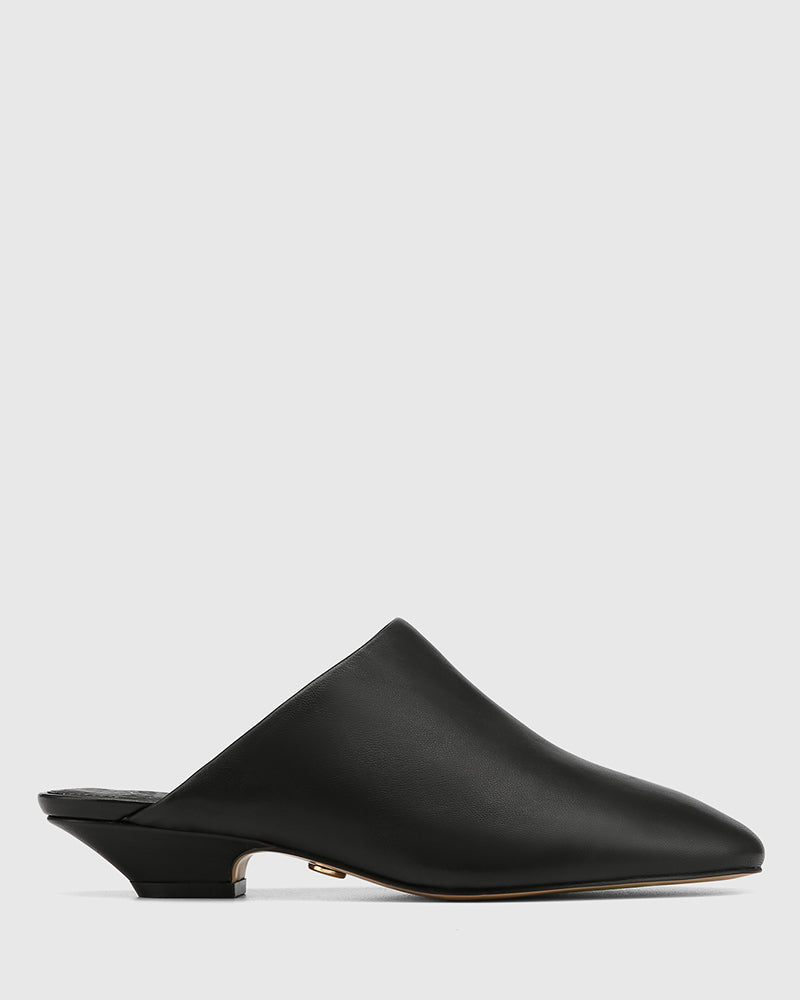 Conan Black Leather Mule