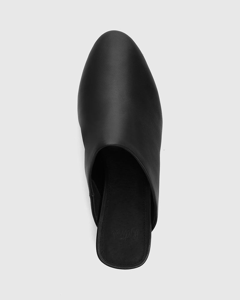 Conan Black Leather Mule