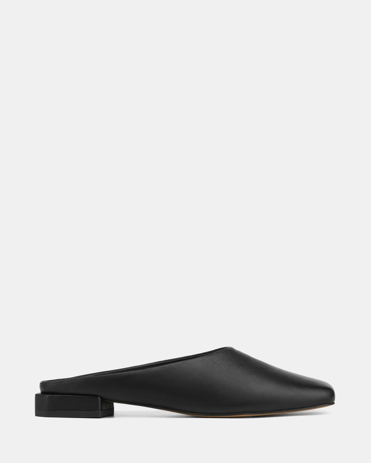 Dalton Black Leather Casual Flat