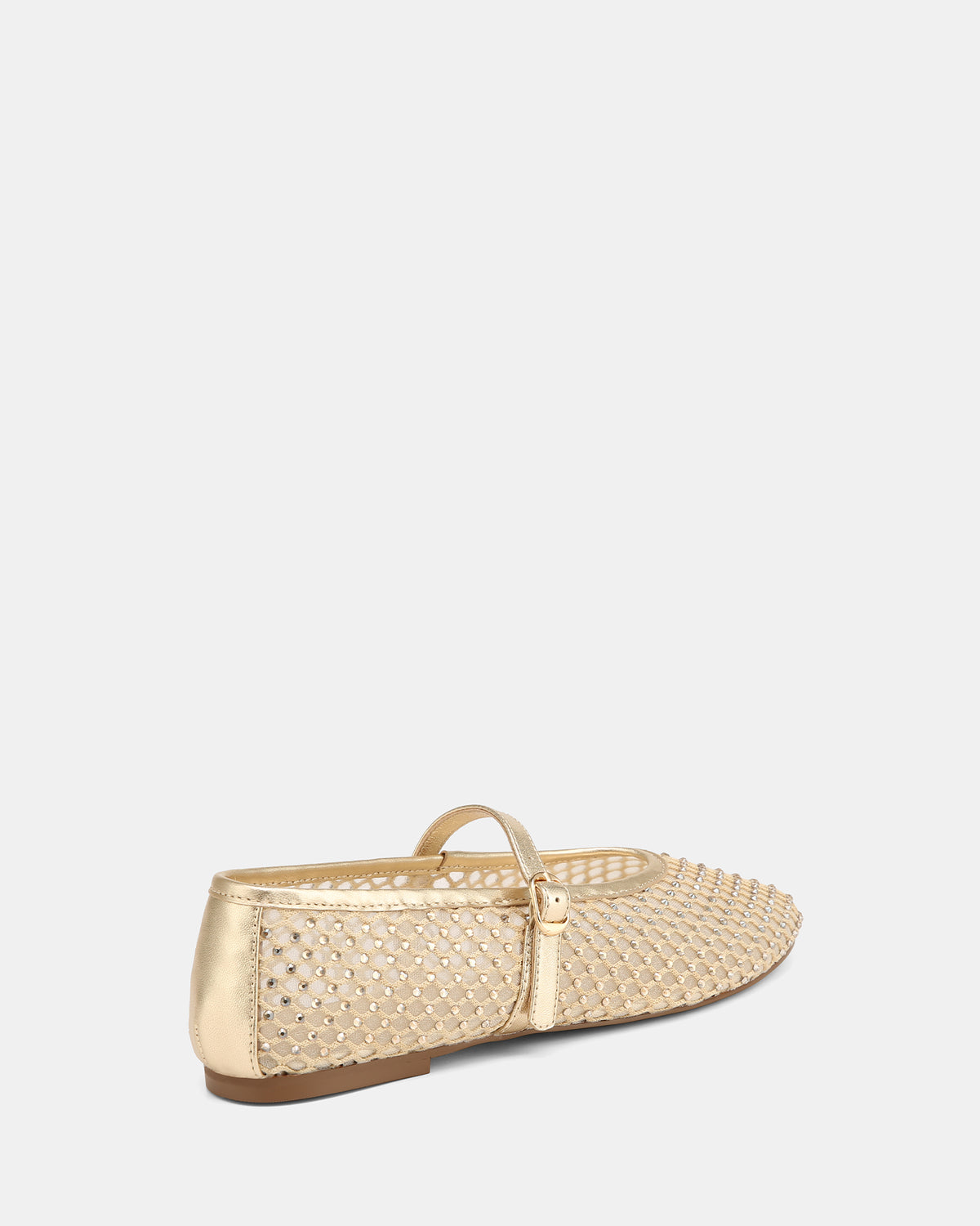 DREAMY CASUAL FLATS GOLD MESH/LEATHER