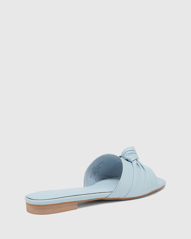 Dua Placid Blue Leather Slide