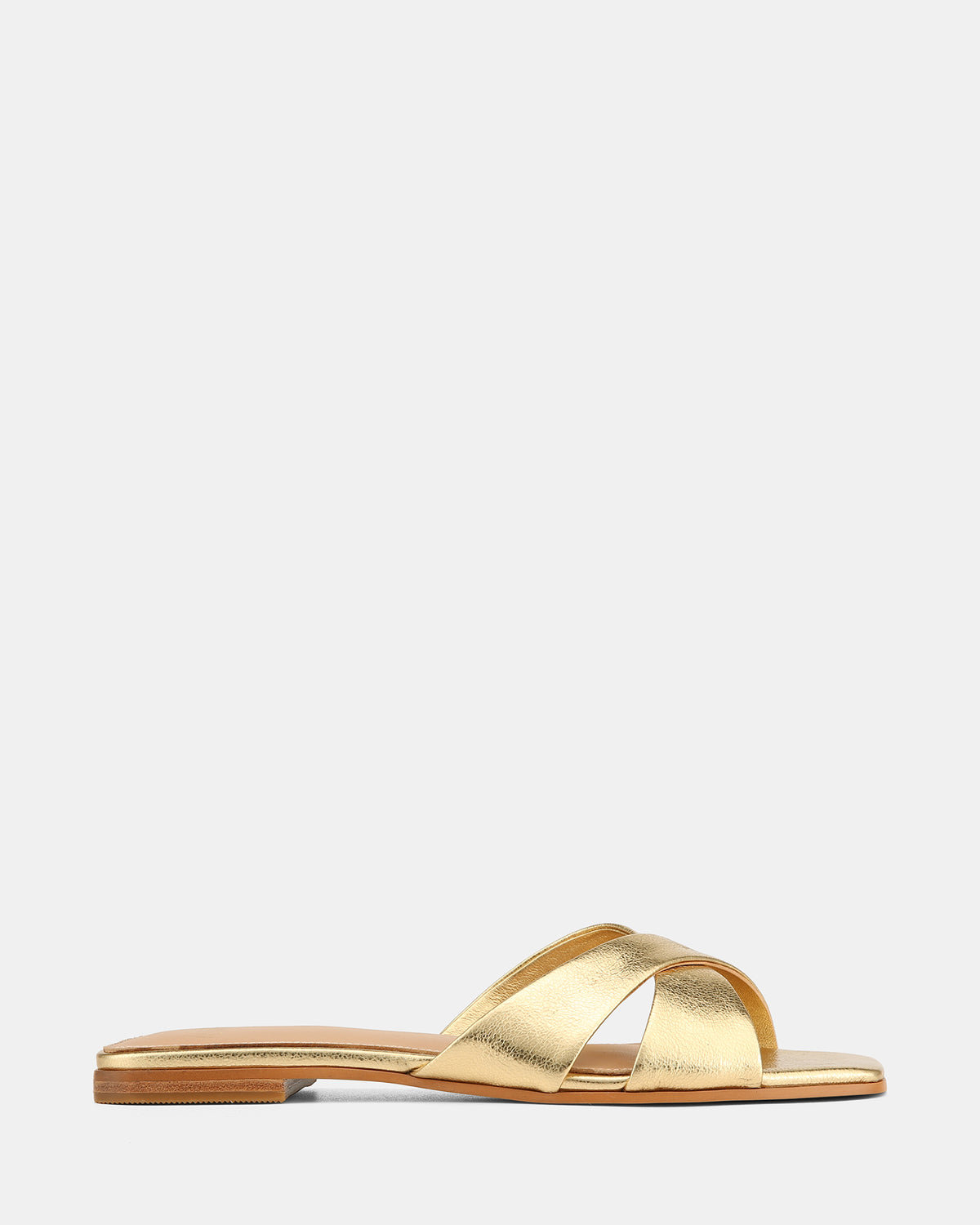 Emery Gold Leather Sandals