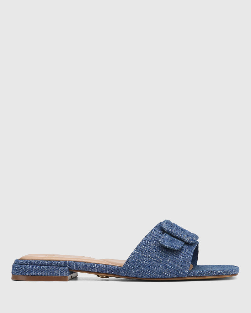 Enise Ocean Blue Denim Slide