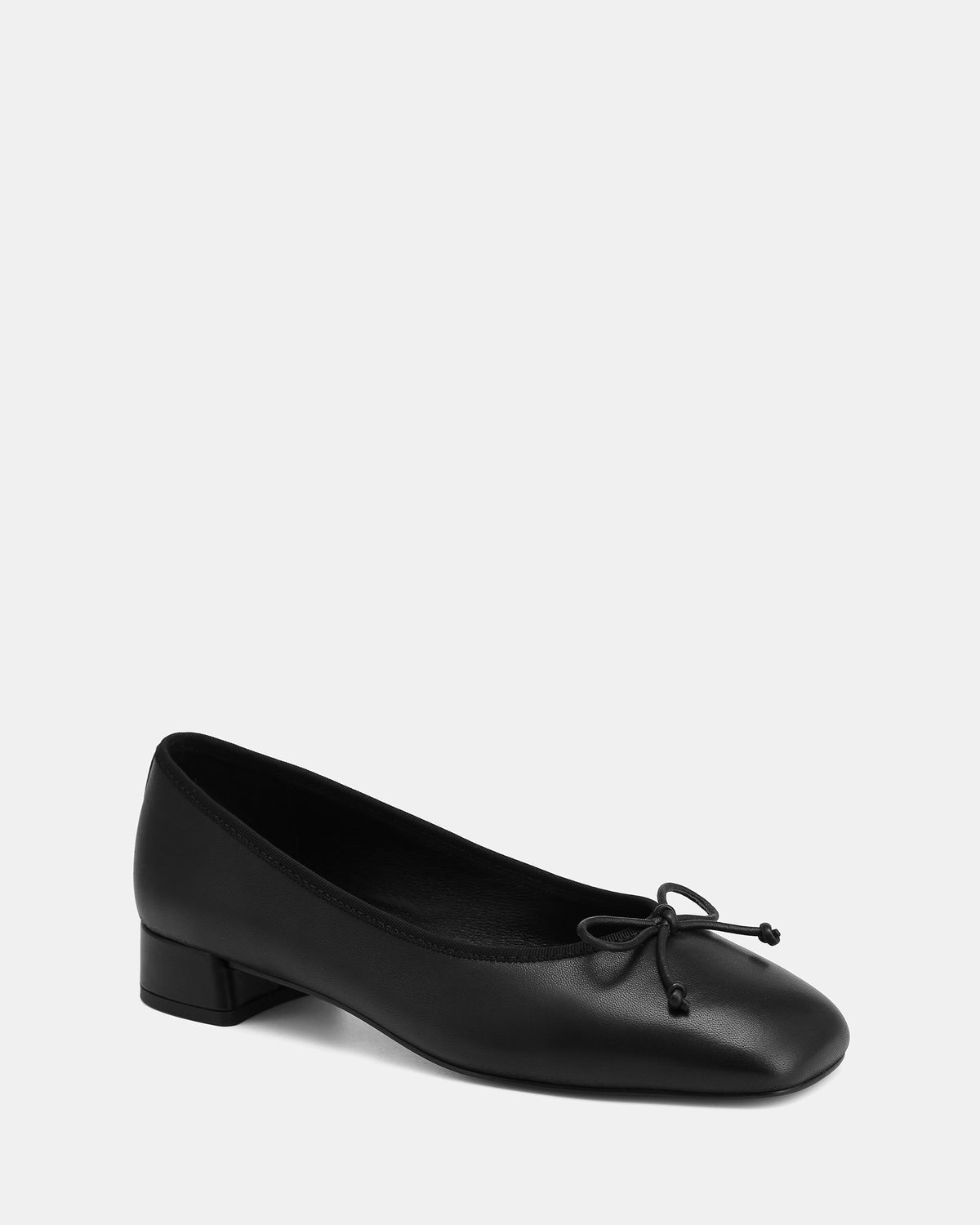 EVE CASUAL FLATS BLACK LEATHER