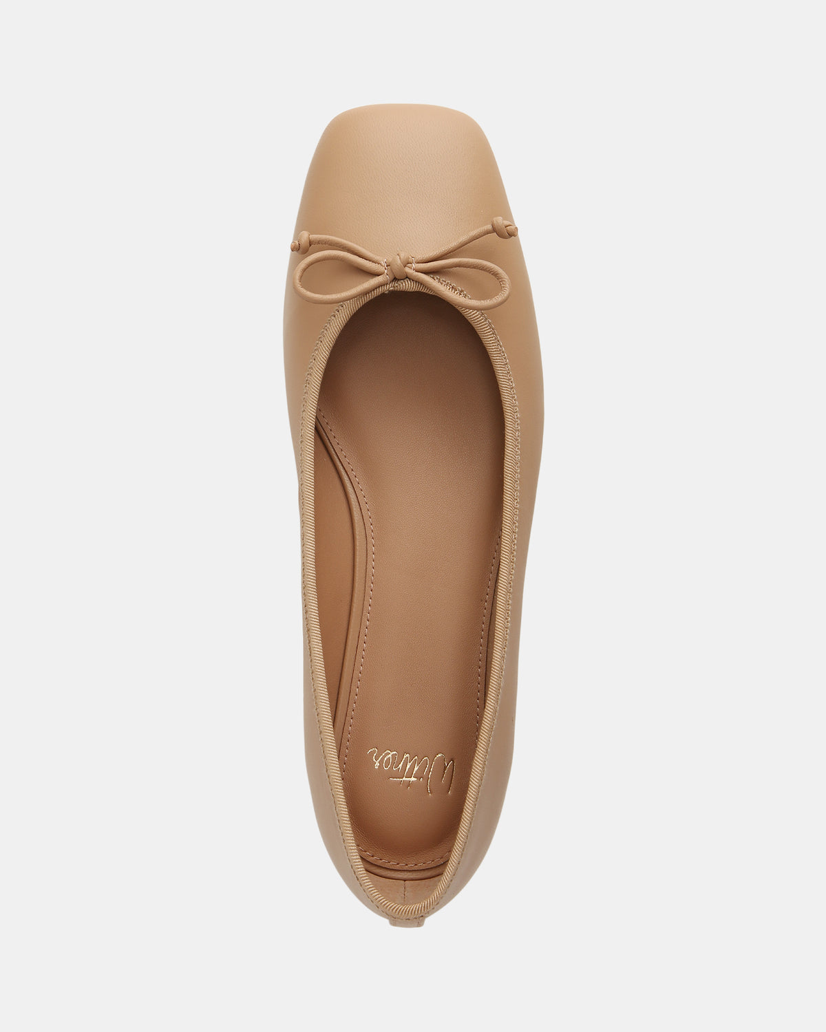 EVE CASUAL FLATS NUDE LEATHER