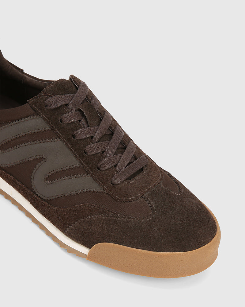 Exceed Espresso Textile Sneaker