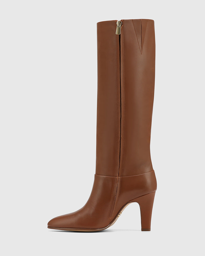 Roseberry Havana Tan Leather Long Boot