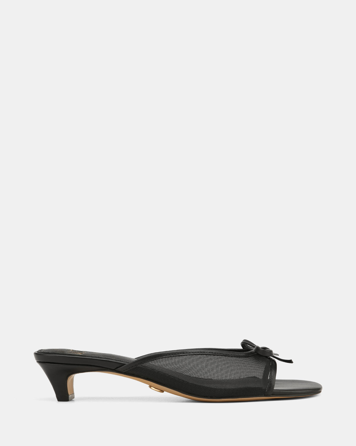 Francis Black Mesh Flat Sandals