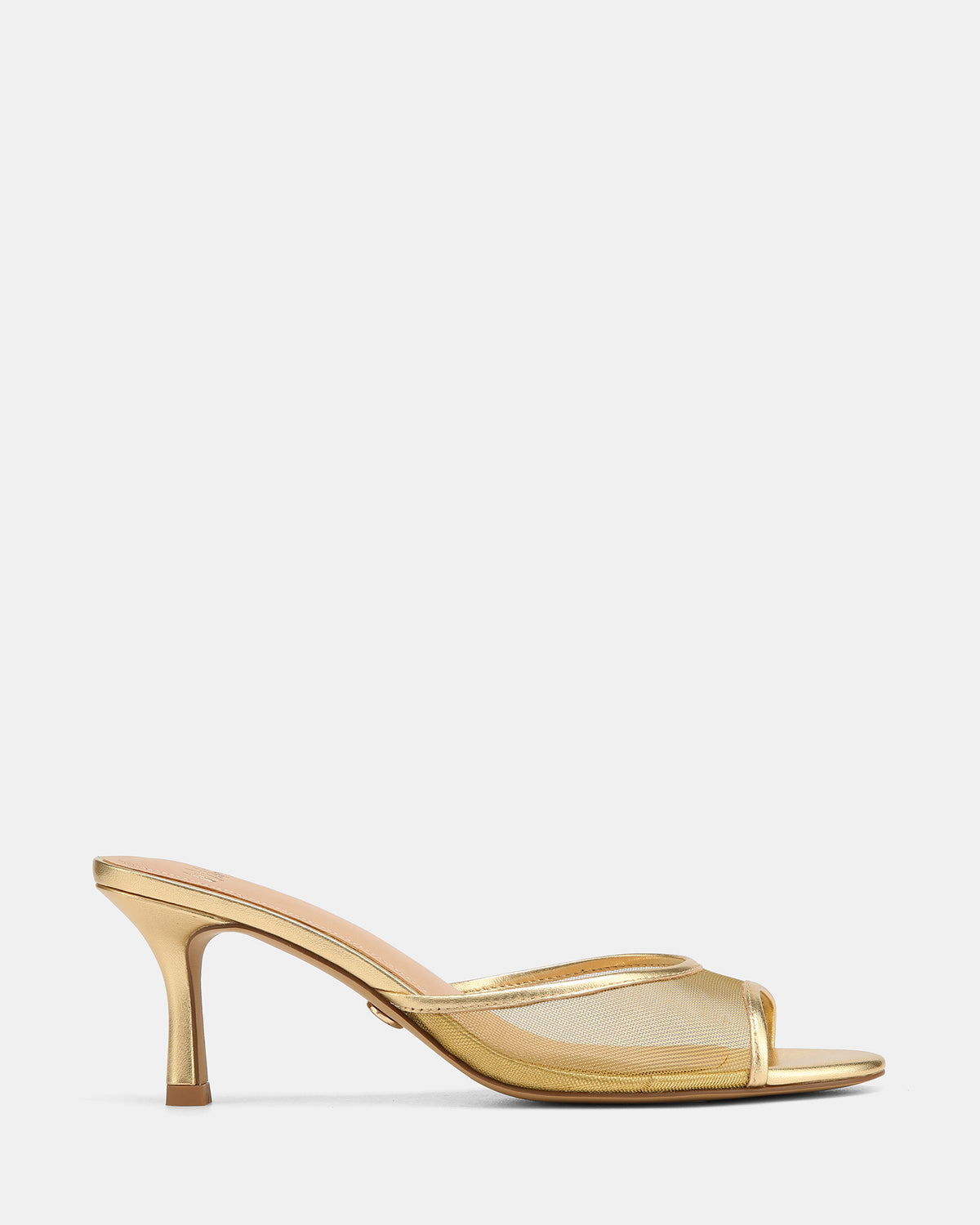 Gem Gold Mesh Low Heels
