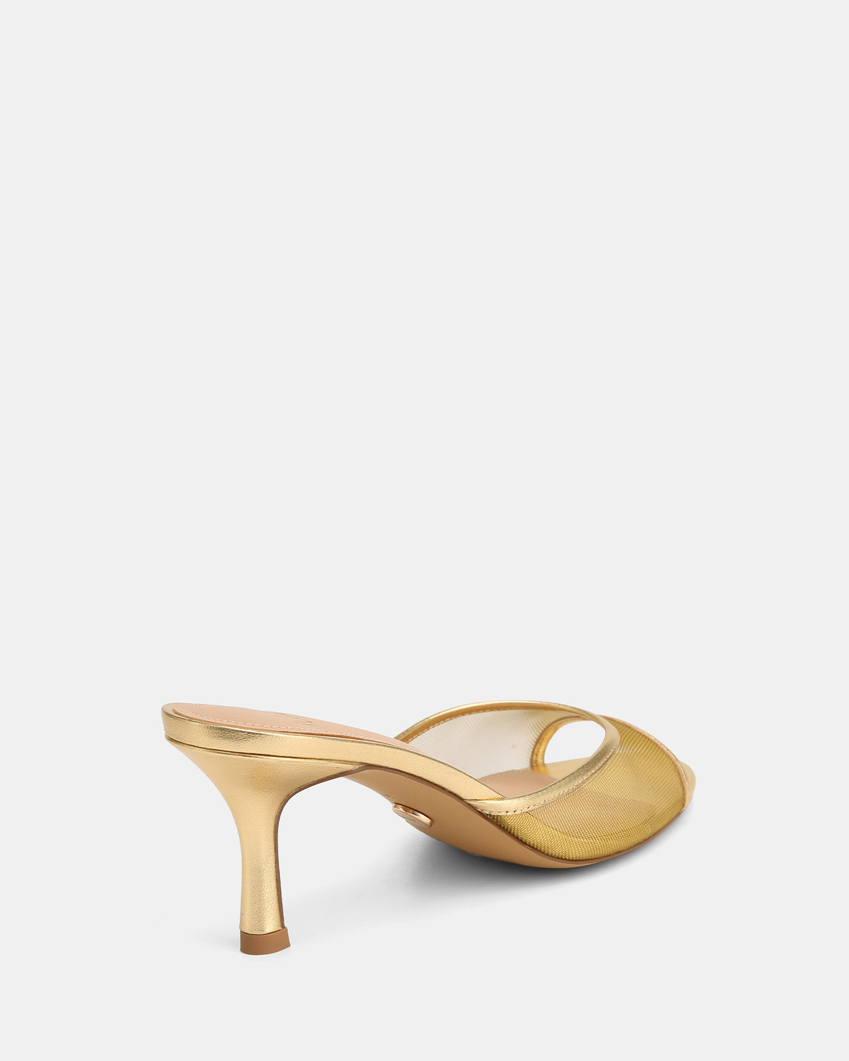 Gem Gold Mesh Low Heels