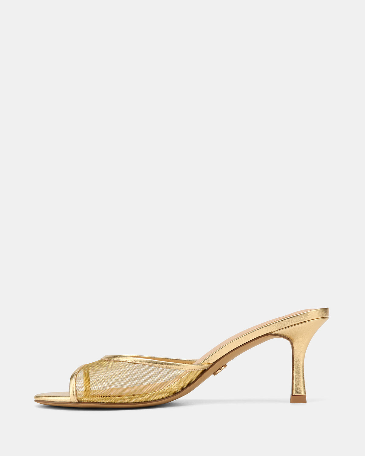 Gem Gold Mesh Low Heels