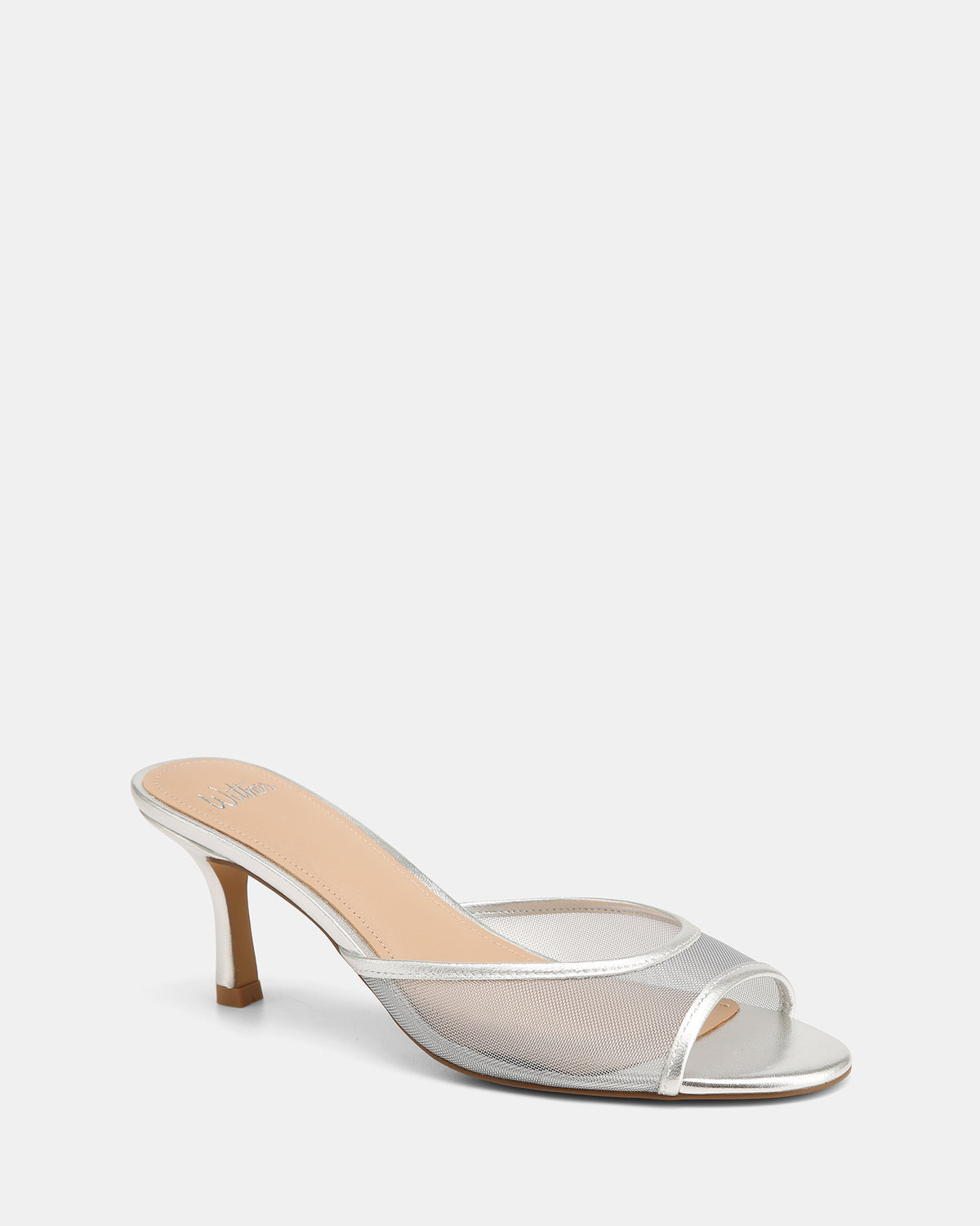 Gem Silver Low Heels