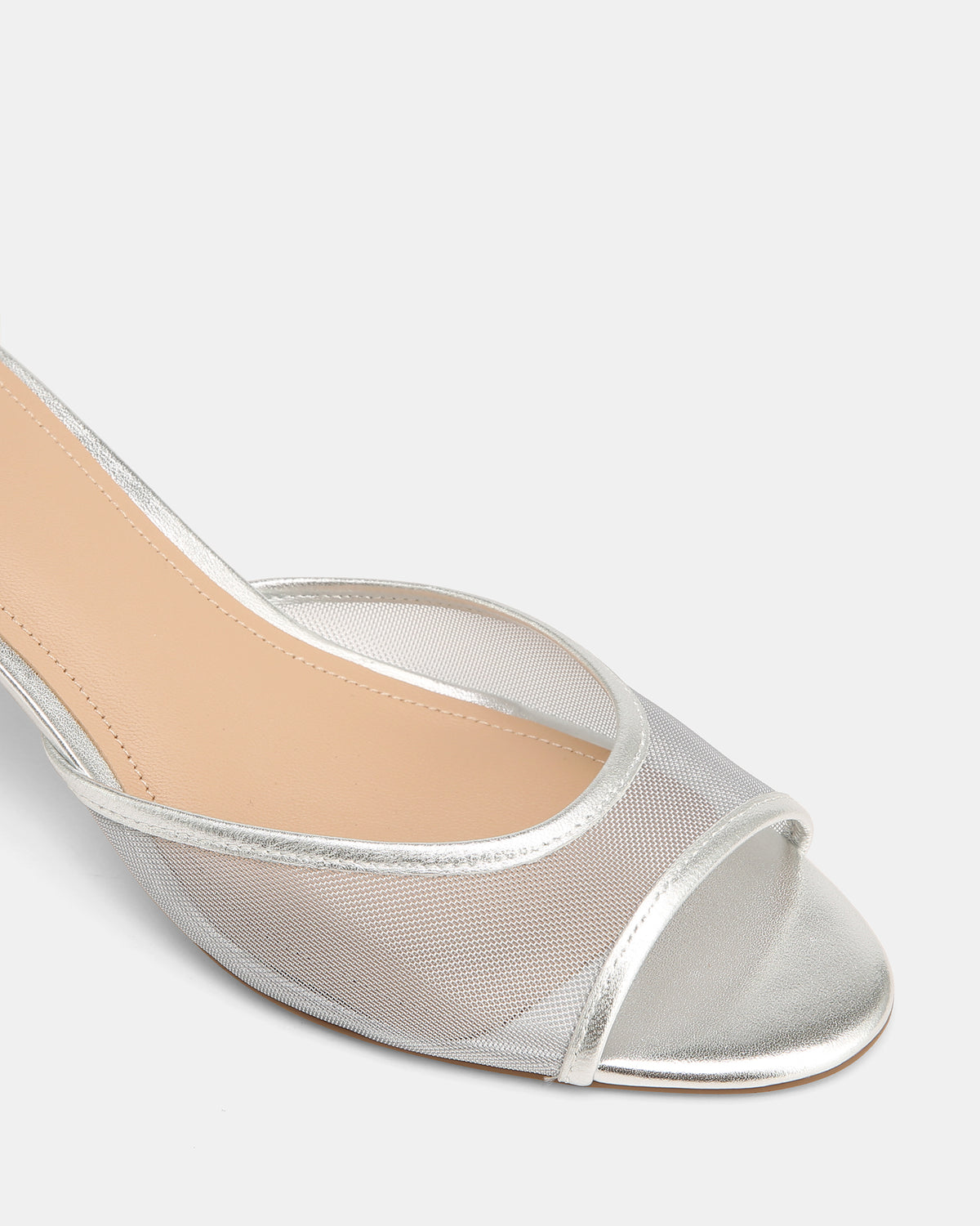 Gem Silver Low Heels