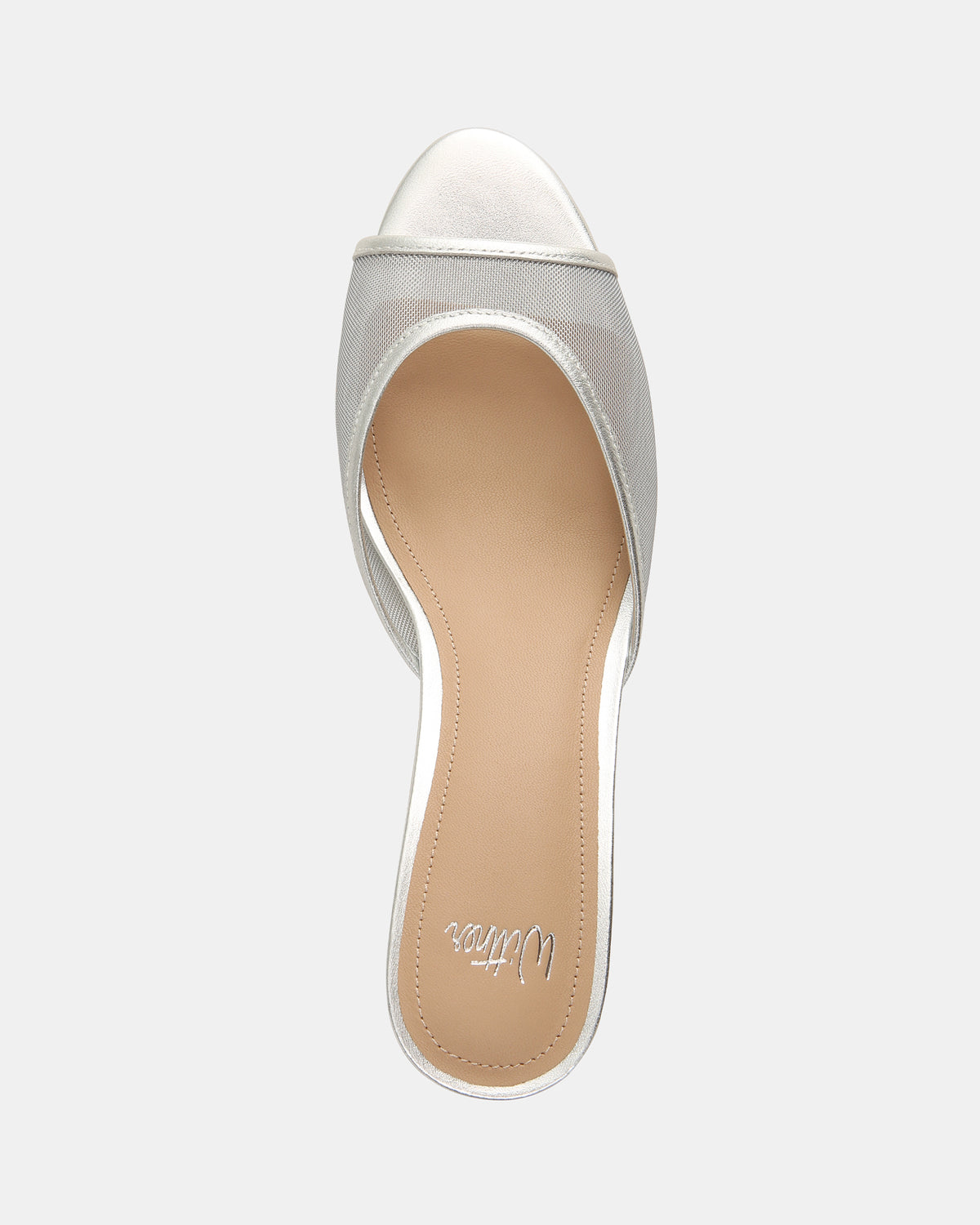 Gem Silver Low Heels