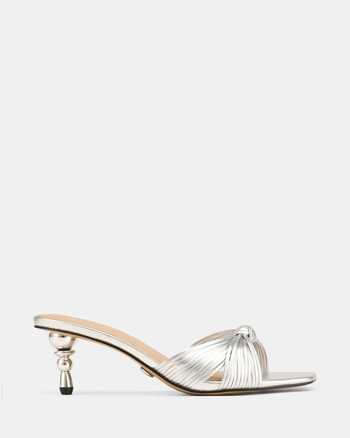Gilda Silver Metallic Low Heels