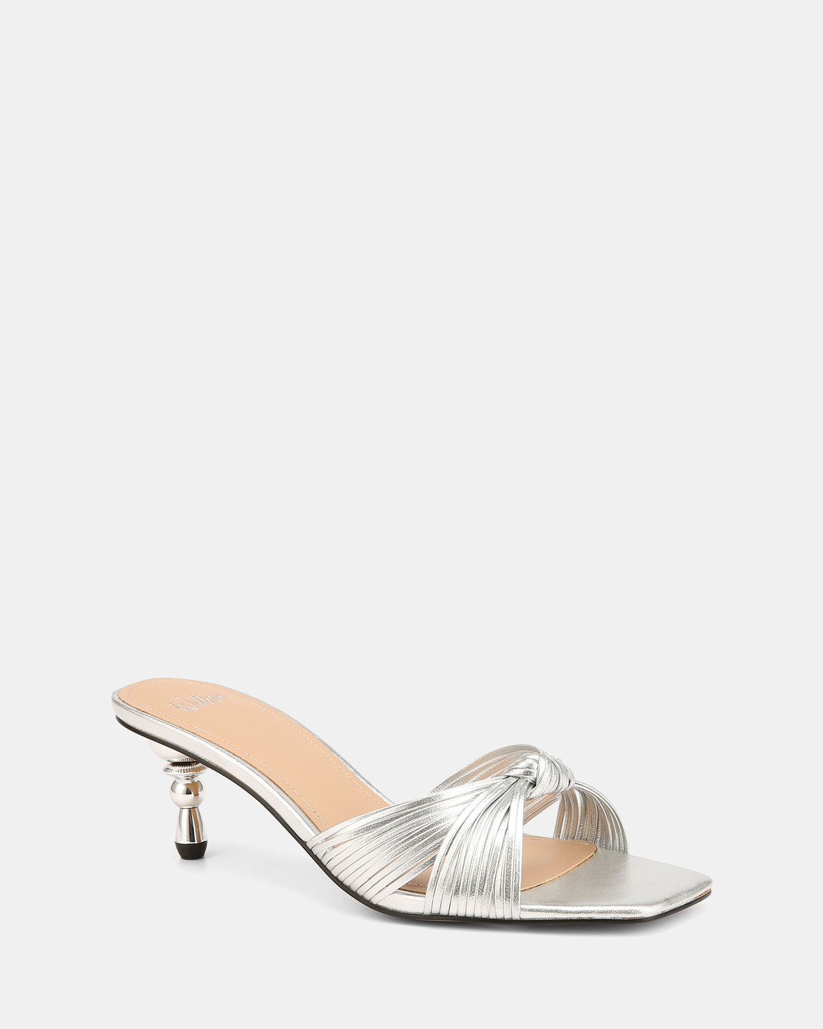 Gilda Silver Metallic Low Heels