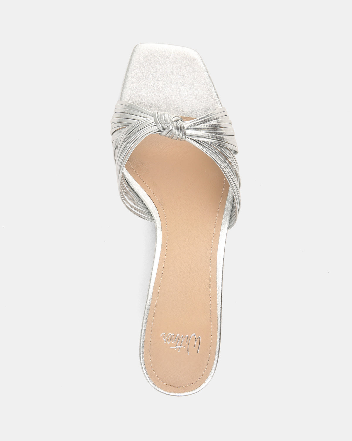 Gilda Silver Metallic Low Heels