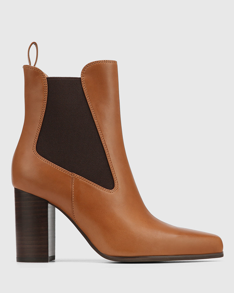 Haze Havana Tan Leather Ankle Boot