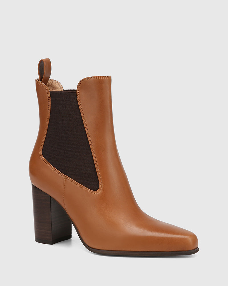 Haze Havana Tan Leather Ankle Boot