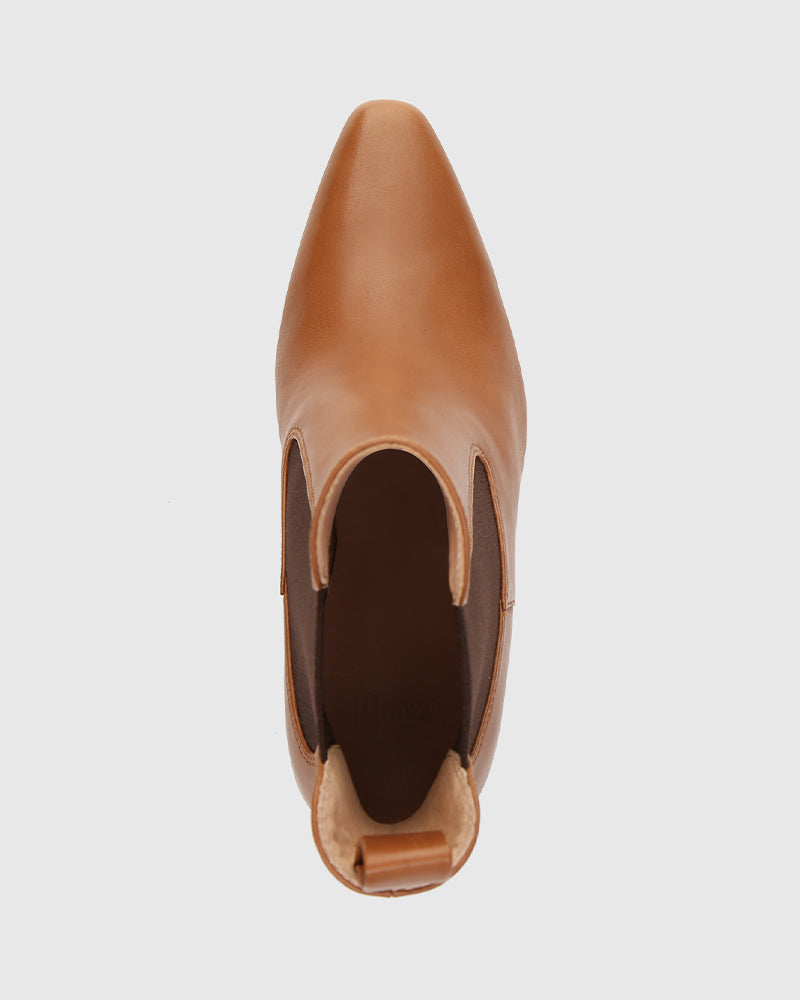 Haze Havana Tan Leather Ankle Boot