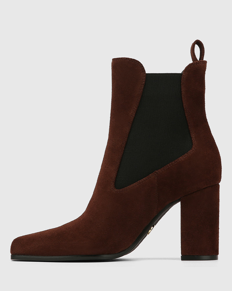 Haze Woodland Brown Suede Leather Ankle Boot