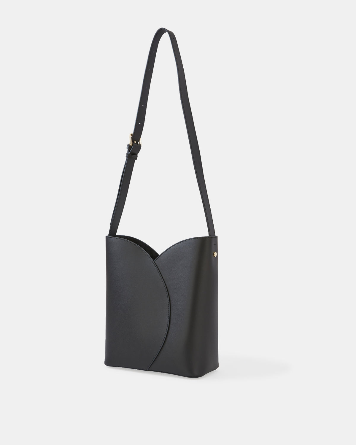 HAYES CROSS BODY BAG BLACK LEATHER