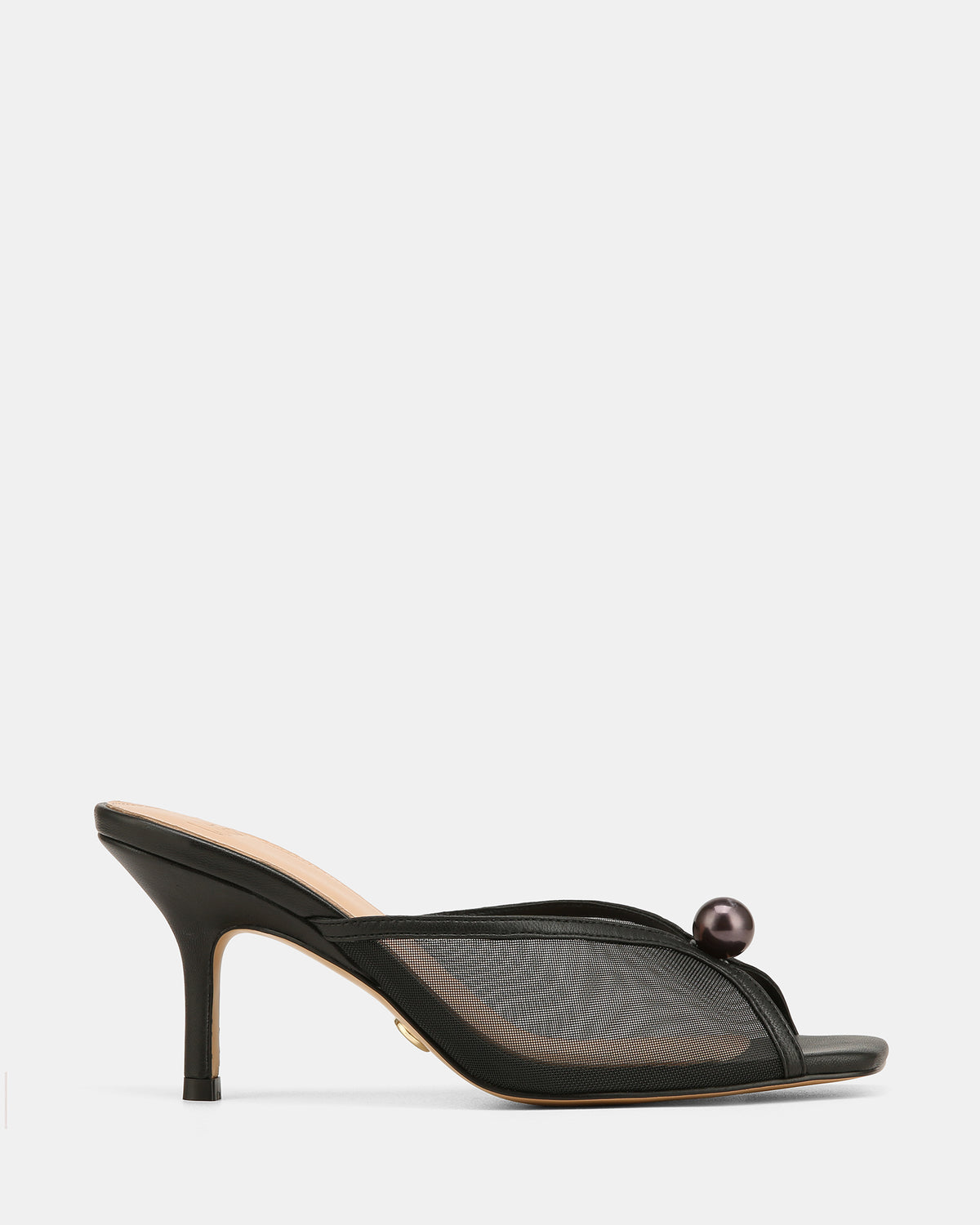 IRINA MID SANDALS BLACK MESH/ LEATHER