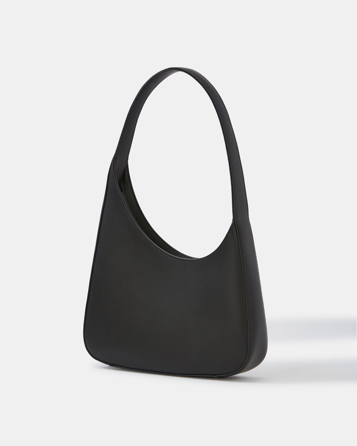 ISRA SHOULDER BAG BLACK LEATHER