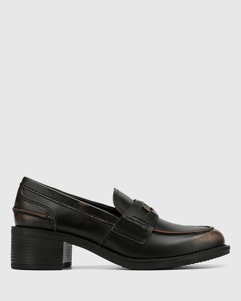 Jayla Light Cognac Leather Loafer