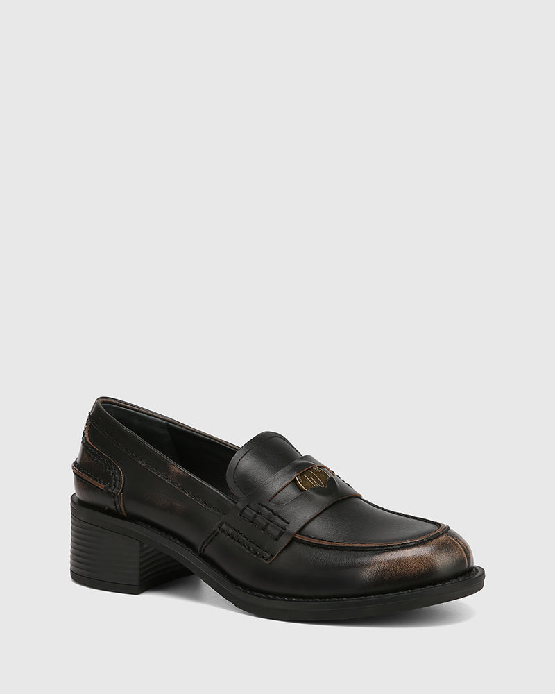 Jayla Light Cognac Leather Loafer