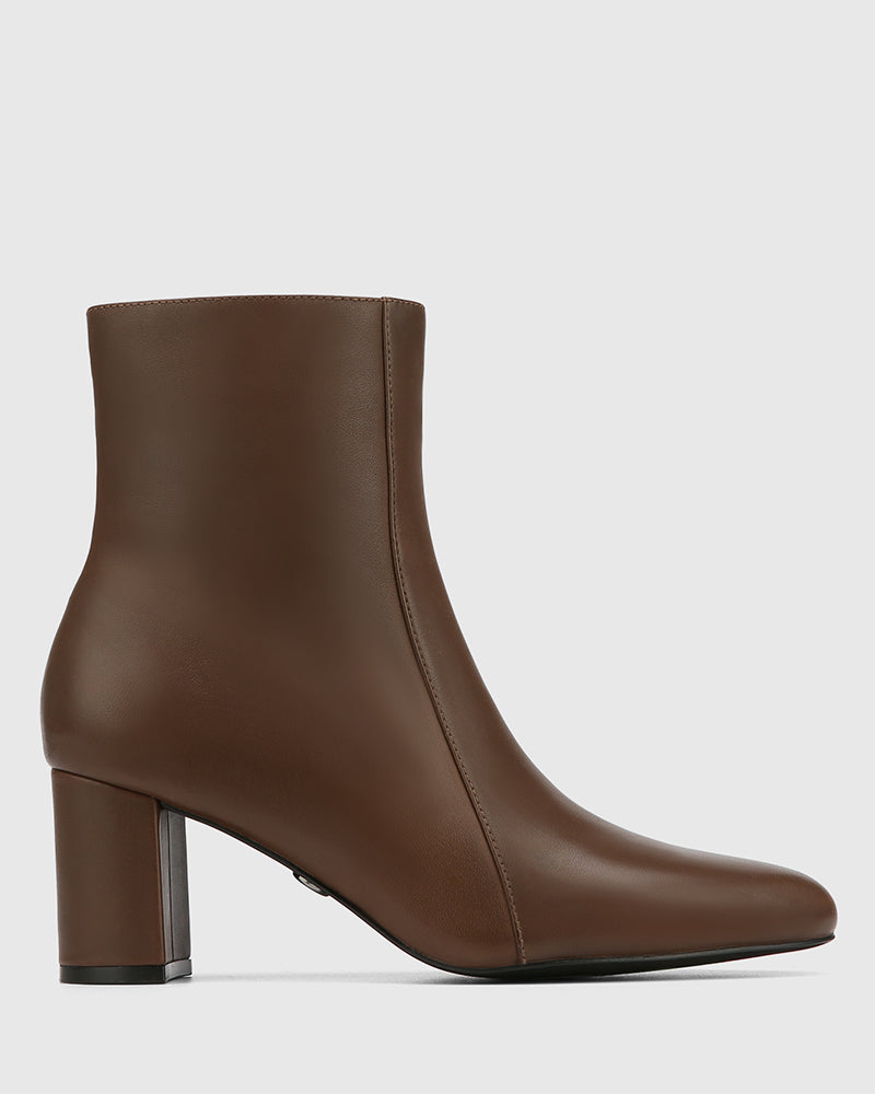 Kilton Khaki Brown Leather Ankle Boot
