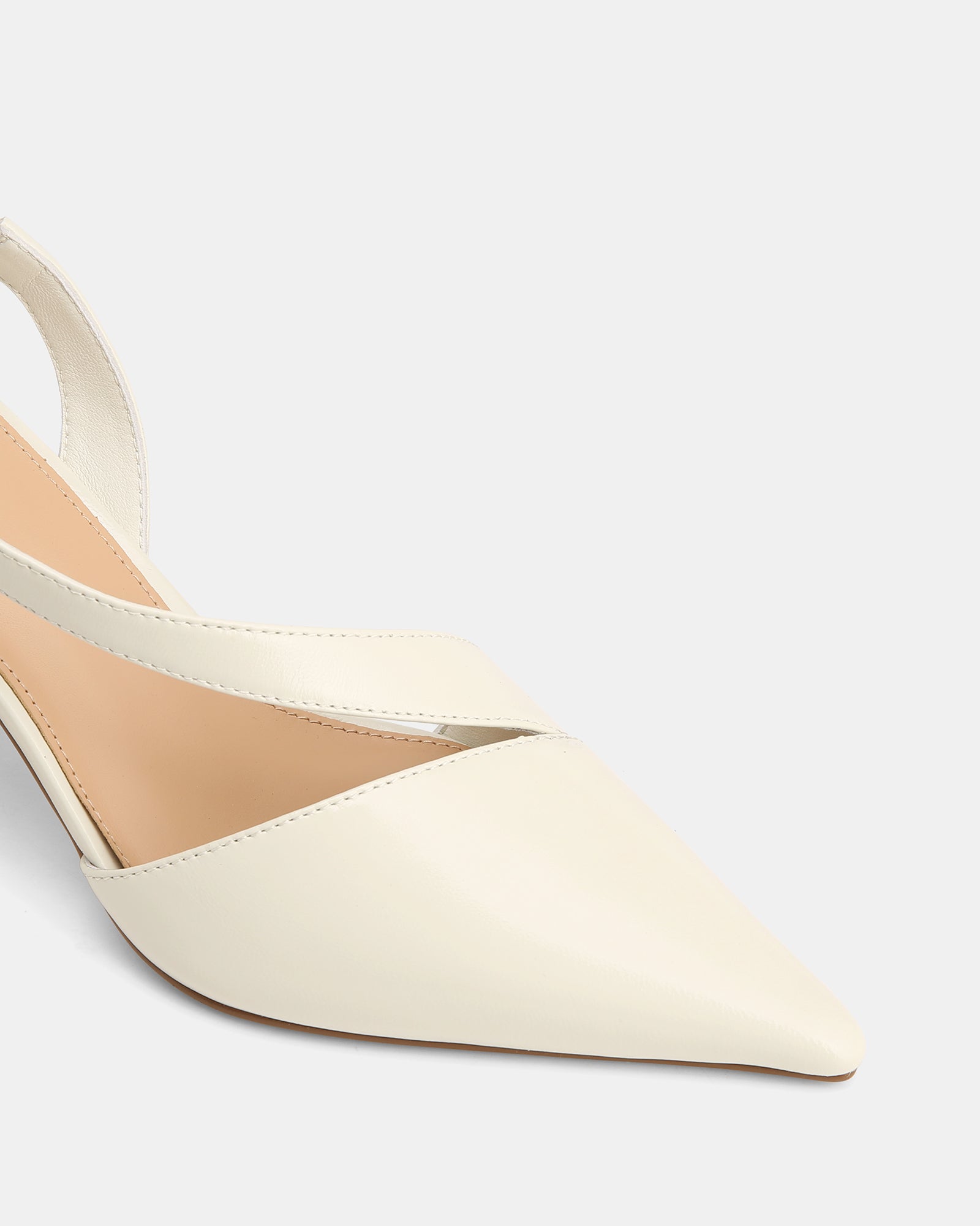 Lannie Ivory Leather Slingback