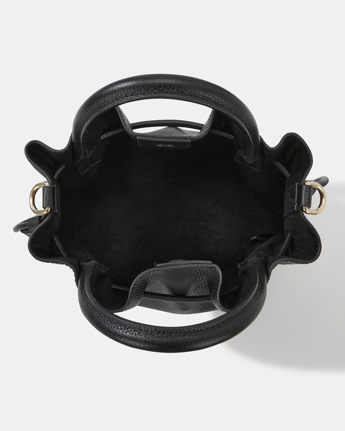 LEA CROSS BODY BAG BLACK LEATHER
