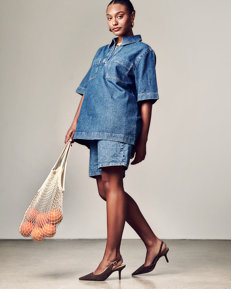 Livy Chocolate Suede Leather Slingback