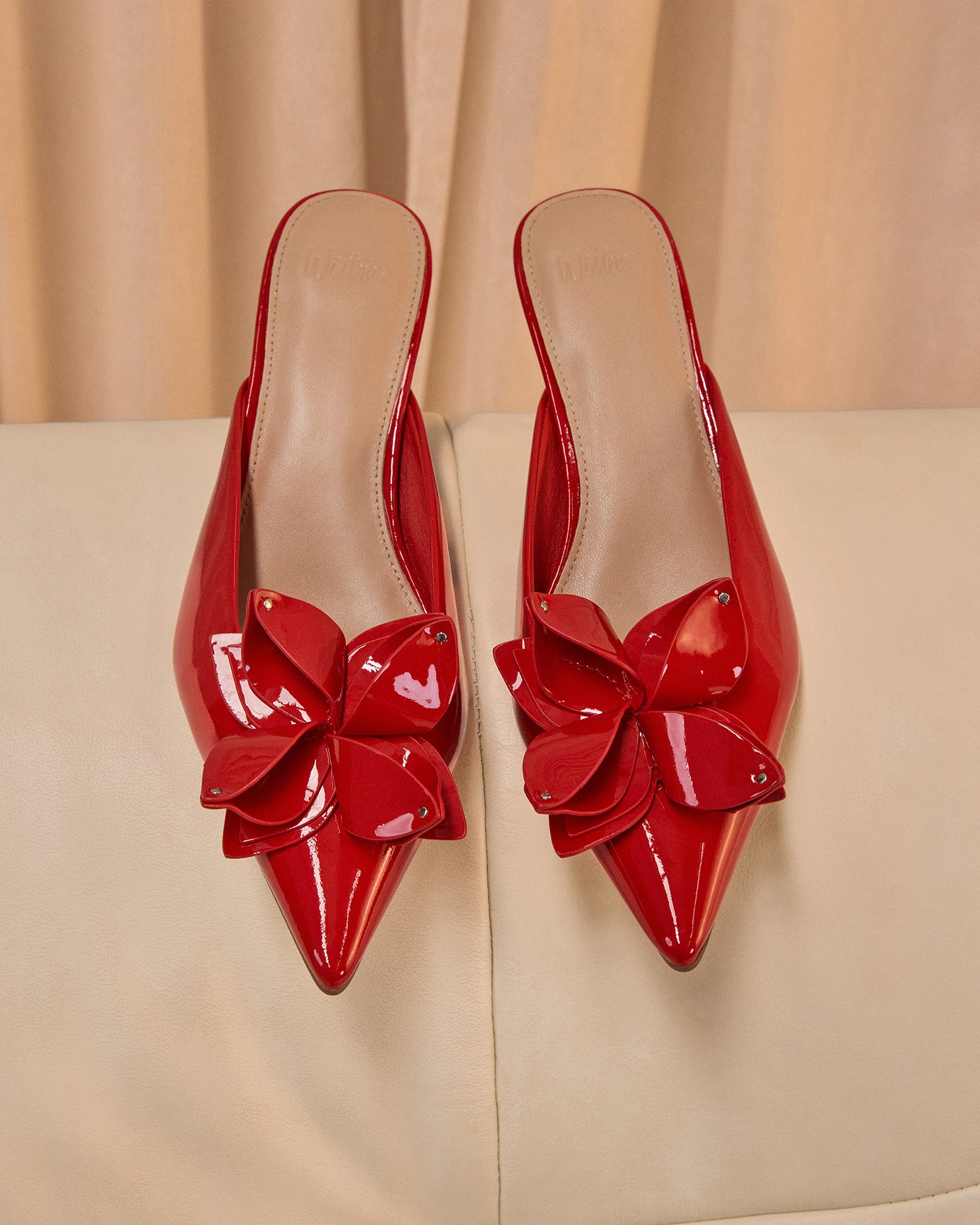 Lowe Glazed Cherry Leather Mule