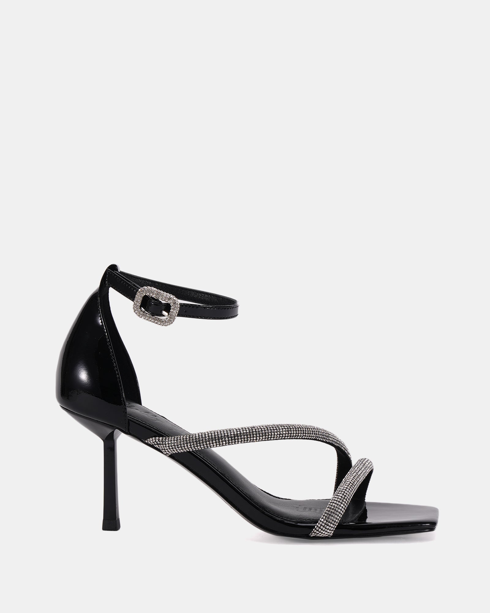 Maddox Black Patent Leather Heel